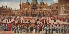 Procession in St. Mark's Square by Gentile Bellini