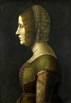 Profile Portrait of a Lady by Giovanni Ambrogio de Predis