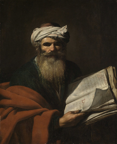 Prophet mit Buch by Caravaggio