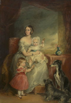 Queen Victoria with Victoria, Princess Royal, and Albert Edward, Prince of Wales by Francis Grant