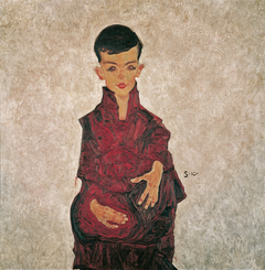 Rainerbub (Bildnis Herbert Rainer im Alter von etwa sechs Jahren) by Egon Schiele