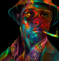 Raoul Duke - Fear and Loathing in Las Vegas by Nicky Barkla