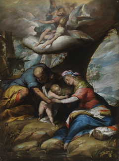 Rest on the Flight into Egypt by Giovanni Battista Crespi