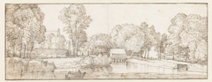 Riviergezicht aan de Vecht by Jacob Esselens