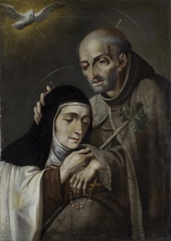 Saint Peter of Alcántara and Saint Teresa by Melchor Pérez de paz