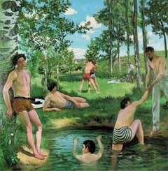 Summer Scene (Scene d'Ete / Les Baigneurs) by Frédéric Bazille