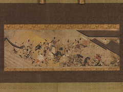 Scene from “Imperial Visit to Rokuhara,” from The Tale of the Heiji Rebellion (Heiji monogatari) by anonymous painter