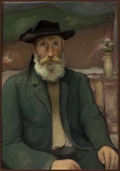 Self-portrait in a Breton hat by Władysław Ślewiński