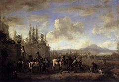 Setting out on the Hunt by Philips Wouwerman