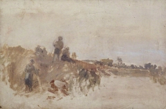 Sketch for ‘Harvest Dinner, Kingston Bank’ by J. M. W. Turner