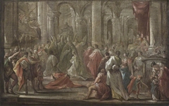 Sketch for the Coronation of the Empress Eleanora Magdalena Theresa of Pfalz-Neuburg in 1690 by Giovanni Antonio Pellegrini