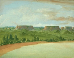 Square Hills, 1200 Miles above St. Louis by George Catlin