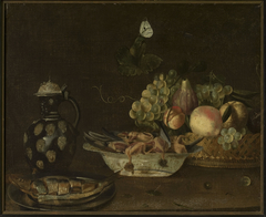 Still life with a herring by Alexander Adriaenssen