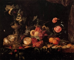 Still-Life with Flowers and Fruit by Jan Davidsz. de Heem