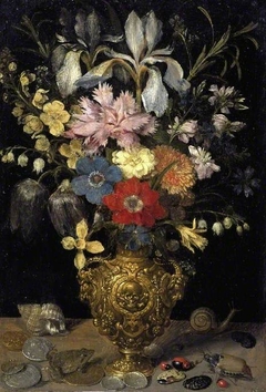 Still-life with flowers by Georg Flegel