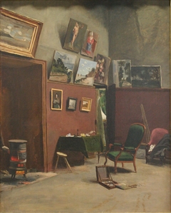 Studio in the Rue de Furstemberg by Frédéric Bazille