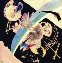 Study for Circles on Black by Wassily Kandinsky