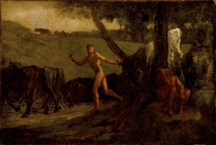 Study for 'Mercury Leading the Cows of Argus to Water' by Jean-François Millet