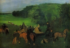 Sur le champ de course. Les courses by Edgar Degas