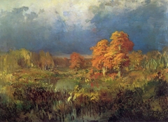 Swamp in the Forest. Autumn by Fyodor Vasilyev