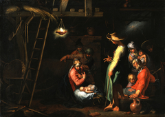 The Adoration of the Shepherds by Abraham Bloemaert by Abraham Bloemaert