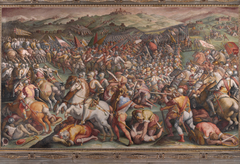 The battle of Marciano in Val di Chiana by Giorgio Vasari