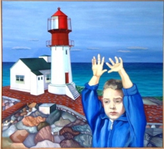 The Child at the Lighthouse by Christina Markesini