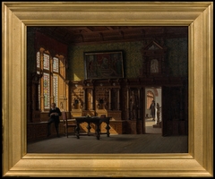 The City Hall in Lübeck. Interior by Heinrich Hansen