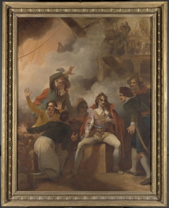 The Earl of Sandwich Refusing to Abandon His Ship During the Battle of Solebay by Robert Smirke