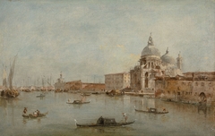 The Entrance of the Canal Grande with the Santa Maria della Salute by Francesco Guardi