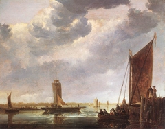 The Ferry Boat by Aelbert Cuyp