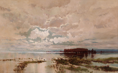 The flood in the Darling 1890 by William Piguenit