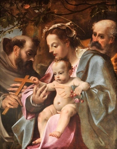 The Holy Family with Saint Francis by Annibale Carracci