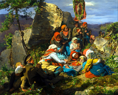 The Interrupted Pilgrimage (The Sick Pilgrim) by Ferdinand Georg Waldmüller