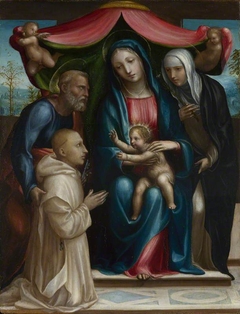 The Madonna and Child with Saints and a Donor by Il Sodoma