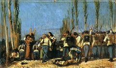 The massacres of Mantua by Giovanni Fattori