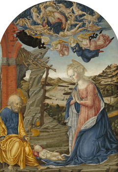 The Nativity, with God the Father Surrounded by Angels and Cherubim by Francesco di Giorgio