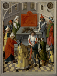 The Offering of the Jews by Master of the Gathering of the Manna