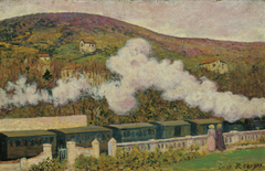 The Passing of the Train by Darío de Regoyos