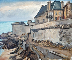 The ramparts of Saint-Malo by Othon Friesz