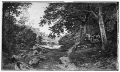 The Rocky Path in the Morvan (Chemin des roches dans le Morvan) by Henri Harpignies