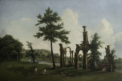 The Ruins, Shugborough by Nicholas Thomas Dall