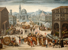 The Sack of Lyon by the Calvinists in 1562 by Antoine Caron