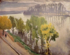 The Seine at the Frette in autumn by Albert Marquet