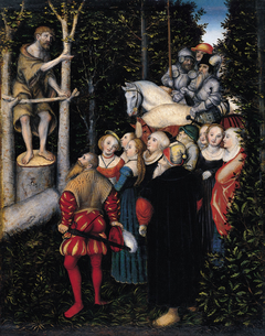 The Sermon of St. John the Baptist by Lucas Cranach the Elder