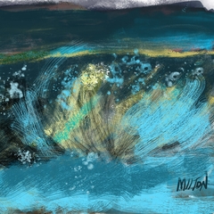 The Turquoise Storm at Bald Head Island by Michael Anthony Milton