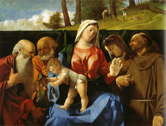 The Virgin and Child with Saints by Lorenzo Lotto