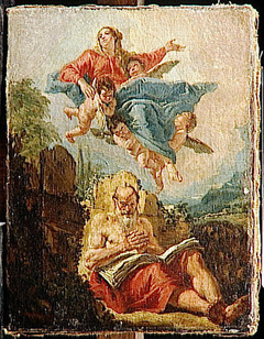 The Virgin Appearing to St. Jerome by Francesco Fontebasso