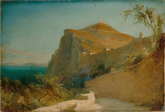 Tiberius rocks at Capri by Carl Blechen