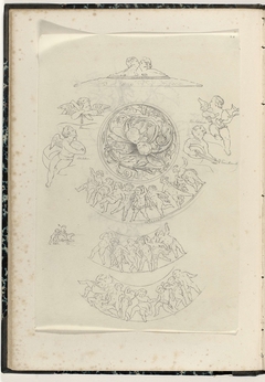 Tien ornamenten met putti en cherubijnen by Unknown Artist